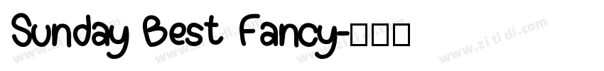 Sunday Best Fancy字体转换